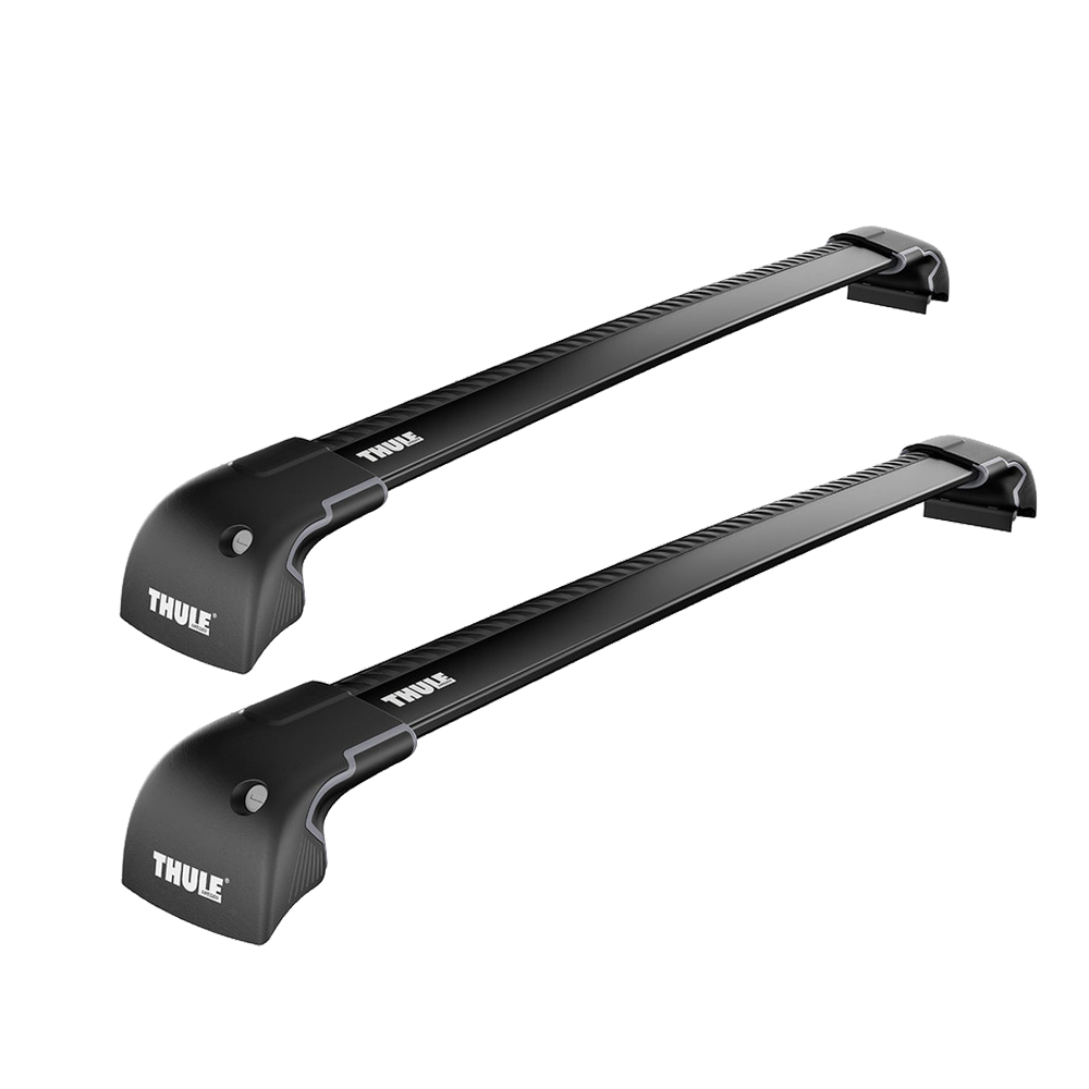 THULE Roof Rack For SUBARU WRX 4-Door Saloon 2018-2021 with Fixed Points (WINGBAR EDGE BLACK)