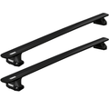 THULE Roof Rack For BMW 3-Series (E90) 4-Door Saloon 2005-2011 With Fixed Points (WINGBAR EVO BLACK)