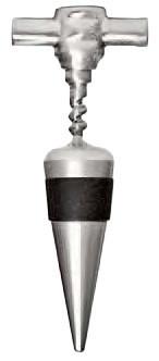 Classico Solid S/S Bottle Stopper- Pocket Corkscrew Top