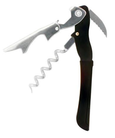 Gulliver Two-Step Waiter's Corkscrew Black