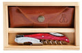 Laguiole Millesime Waiter's Corkscrew Set- Red Marble