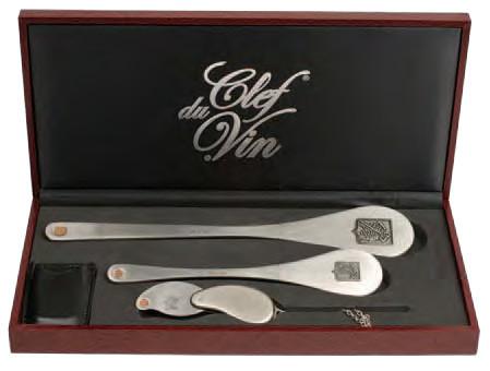 Clef du Vin Deluxe Set in Burgundy Gift Case