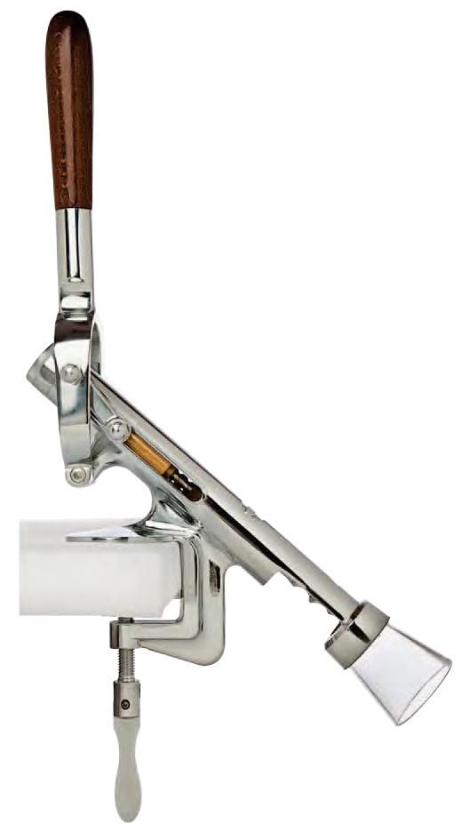 Dion Uncorking Machine, Counter Mount, Nickel Plated