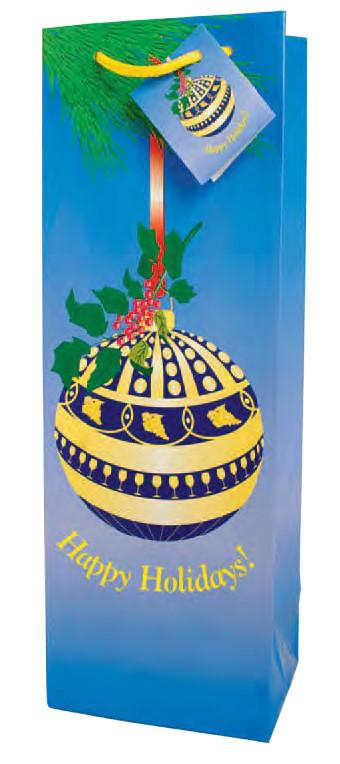 Happy Holidays!  Paper Holiday Wine Bag