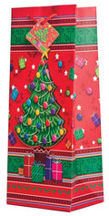 Pop-Up Yuletide Christmas Tree Wine Gift Bag