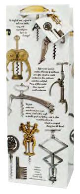 Antique Corkscrews  Paper Wine Bag