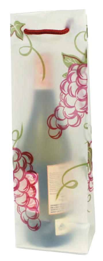 Grapes  Translucent Plastic Wine Bag