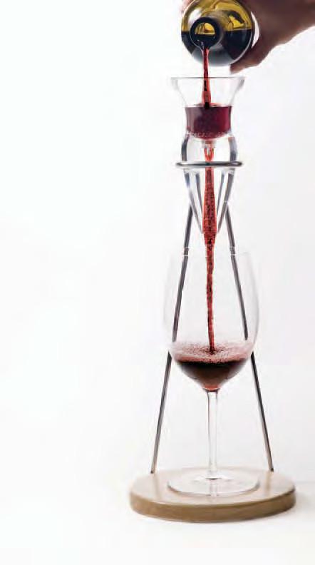 Decantus? Table Stand, Wood Base