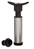VinoVac? Stainless Steel Wine Saver System, Boxed (One Pump and two Stoppers)