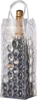 VinoChil Champagne Bottle Bag-Clear (4 Bubble Sided)