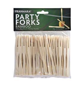 Bamboo Party Forks (75 Count)