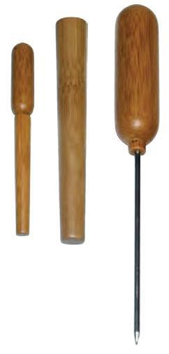 Ice Pick with Bamboo Handle and Sheath