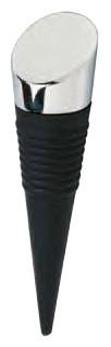 Zocco Rubber Bottle Stopper, Chrome Plated Top