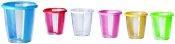 Gelatin Shot Glasses, Set of 6 carded (Assorted Colors)