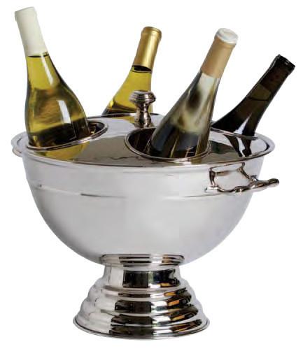 Festive Four-Bottle Cooler with Lid- Heavy Duty
