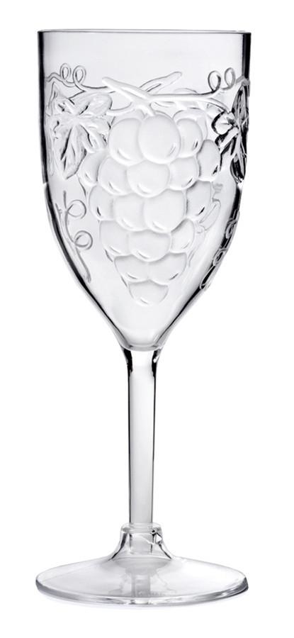 Grape All-Purpose Wine Glass, Acrylic, 10 oz.