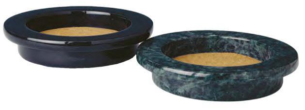 Grande Wine Bottle Coaster, Black Marble