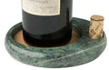 Sommelier's Wine Bottle Coaster, Green Marble