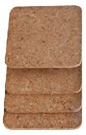 Cork Coaster, Square, 4" side (50 minimum order)