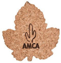 Cork Coaster, Grape Leaf shape (50 minimum)