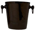Aluminum Wine and Champagne Chiller, Black Enamel