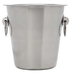 Half-Bottle Wine Cooler, BRUSHED Stainless Steel